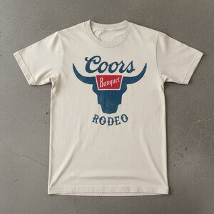 Coors Banquet Rodeo Bull Skull Graphic Tee | Western Country Beer Shirt